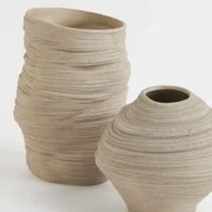 Asymmetric Stoneware Vase